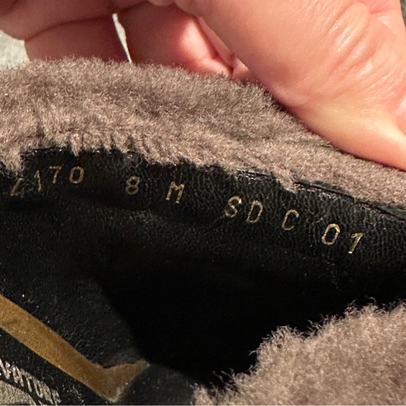 Salvatore Ferragamo dark brown leather studded mule clogs, size 8, wedge - Picture 14 of 15